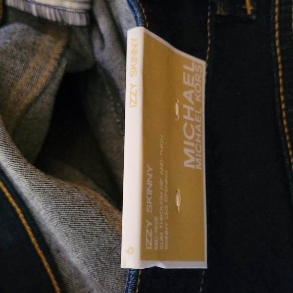 Michael Kors overdyed Izzy Skinny jeans.  Size 6 NWT stretchy mid-rise cargo poc - Picture 14 of 14